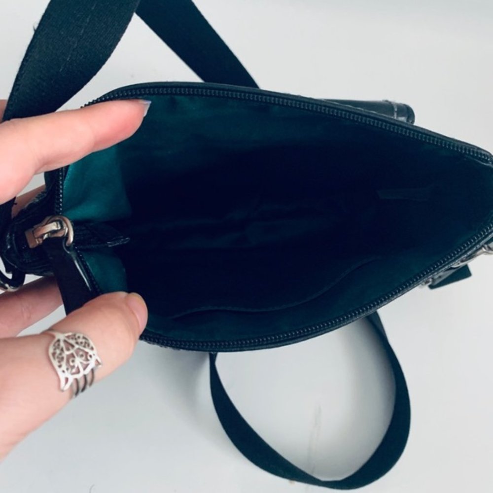 Small Black Leather COACH Purse Crossbody - Picture 5 of 5